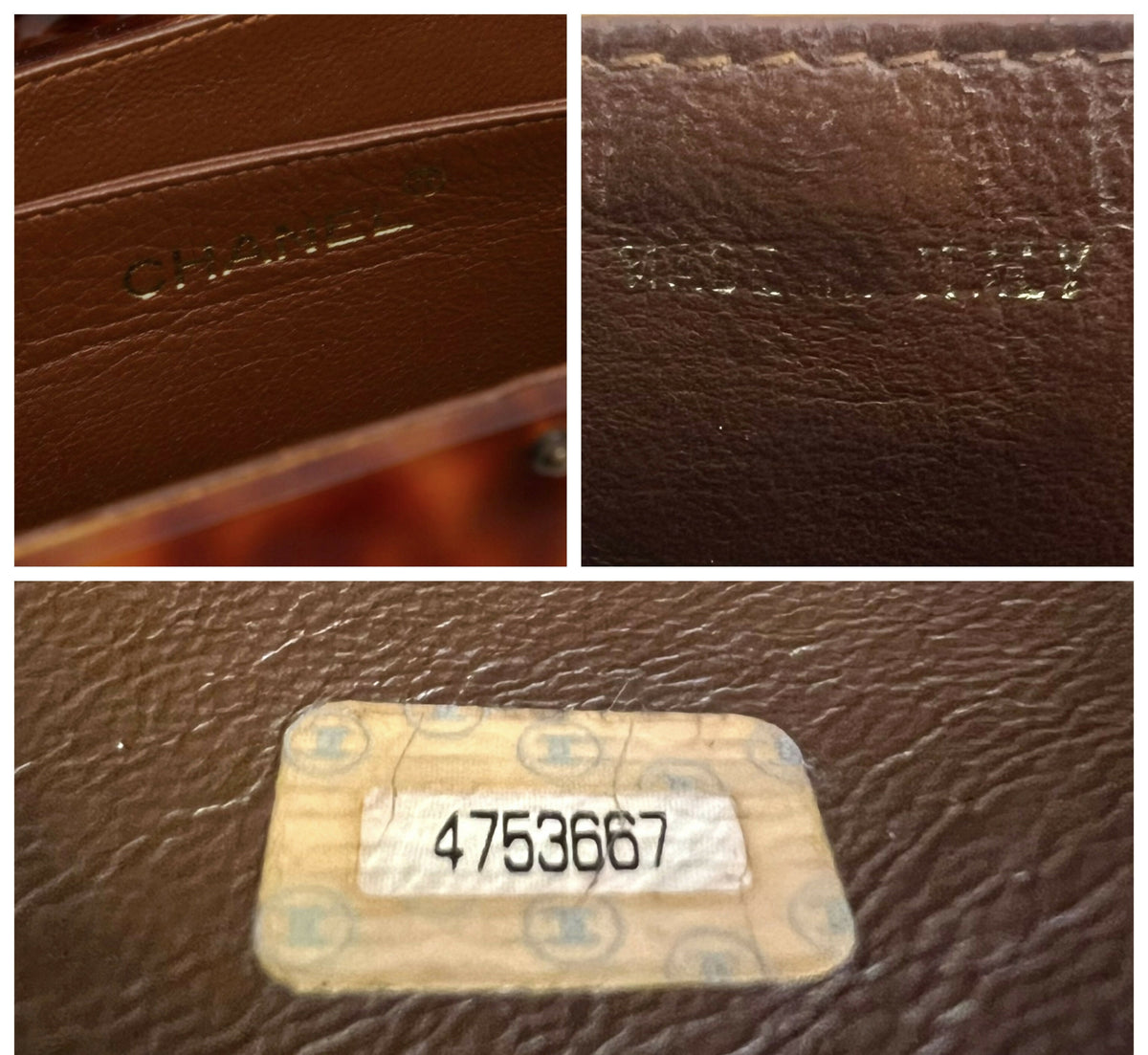 Chanel 1994-1996 Tortoiseshell Plexiglass Mini Box Vanity Bag extra rare