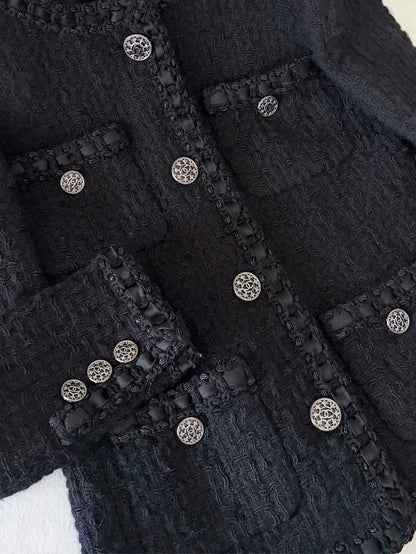 Chanel 16A black Tweed Jacket