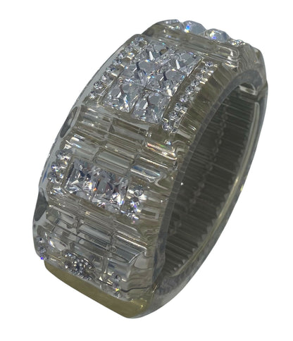 RARE 15C Paris Dubai FULL Swarovski Crystal Cuff Bracelet
