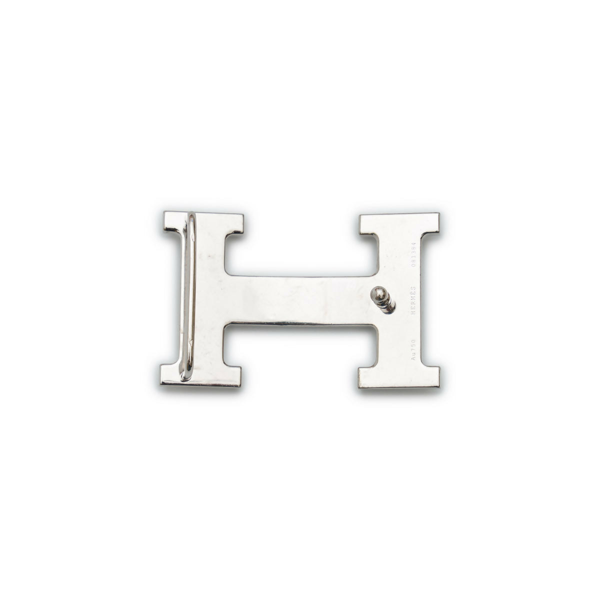 Hermès 18K White Gold & Diamonds Belt Buckle
