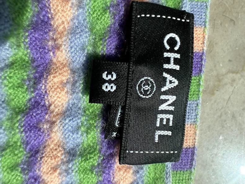 Chanel 24A purple striped camisole