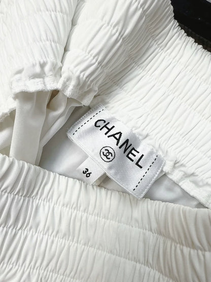 Chanel 23c White Shorts