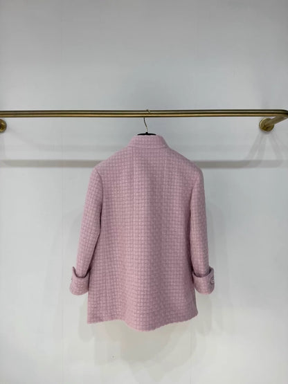 Chanel 24k pink tweed jacket