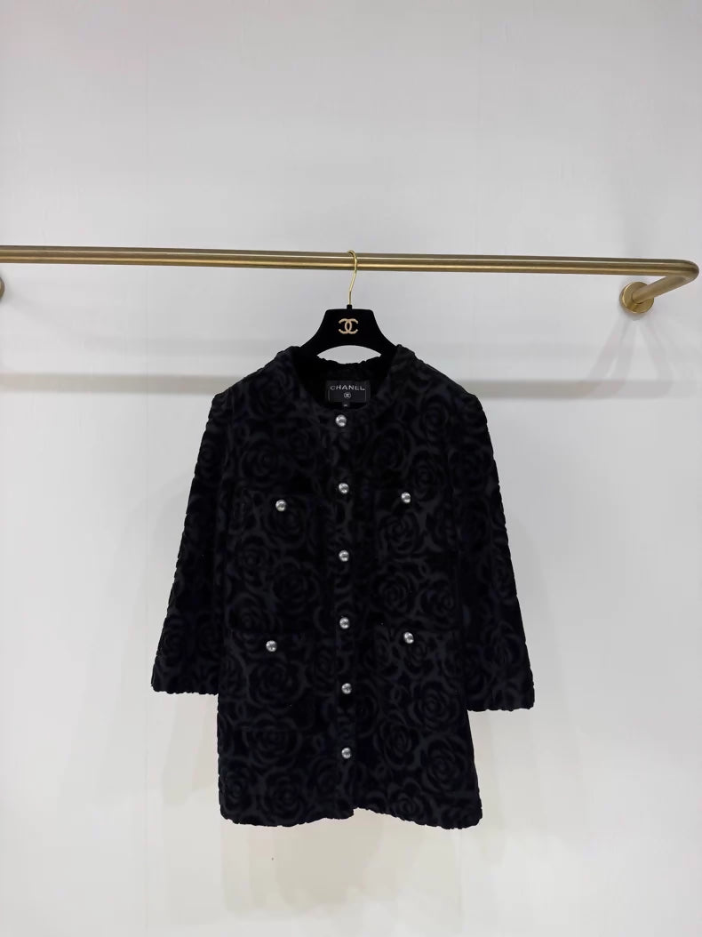 Chanel Camellia Four-Pocket Jacket