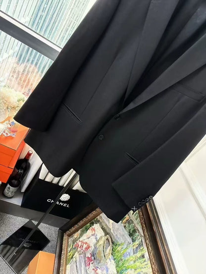 Celine black classic oversized blazer