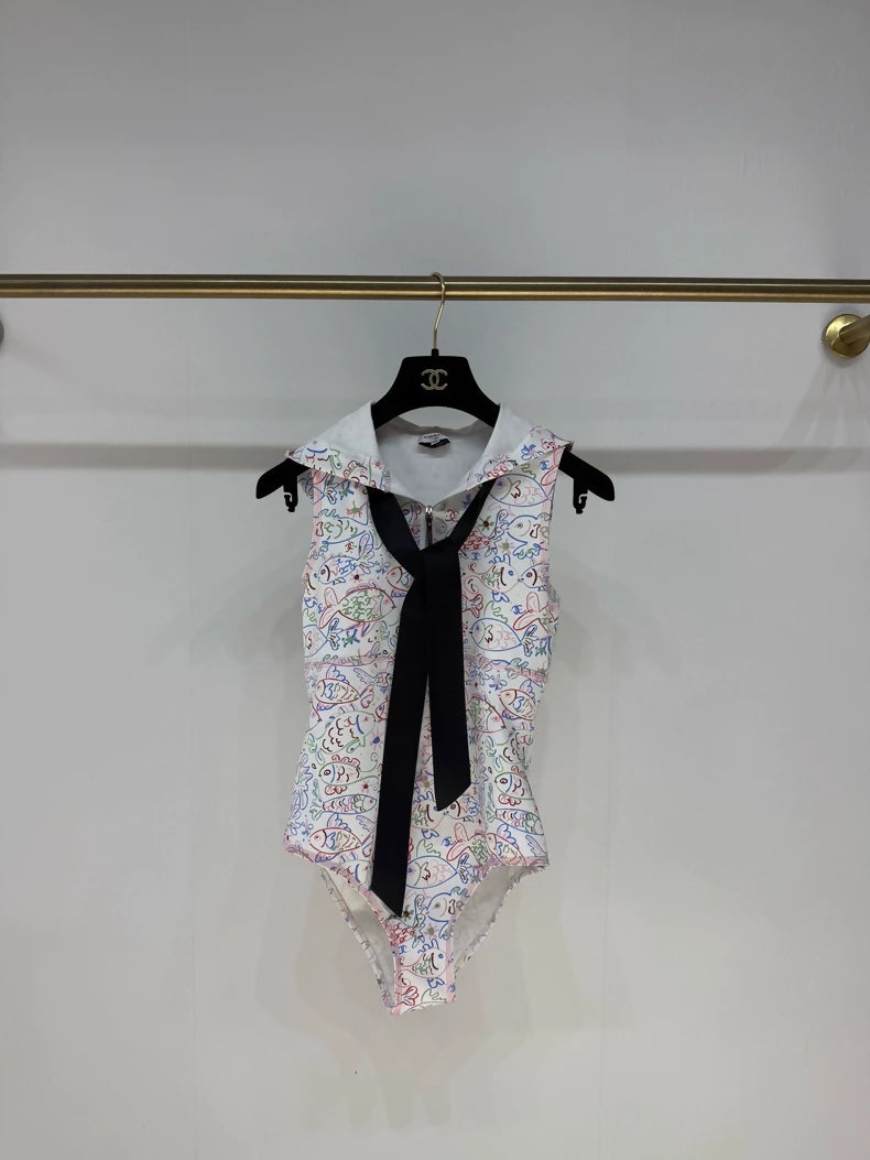 Chanel 25C one-piece swimsuit