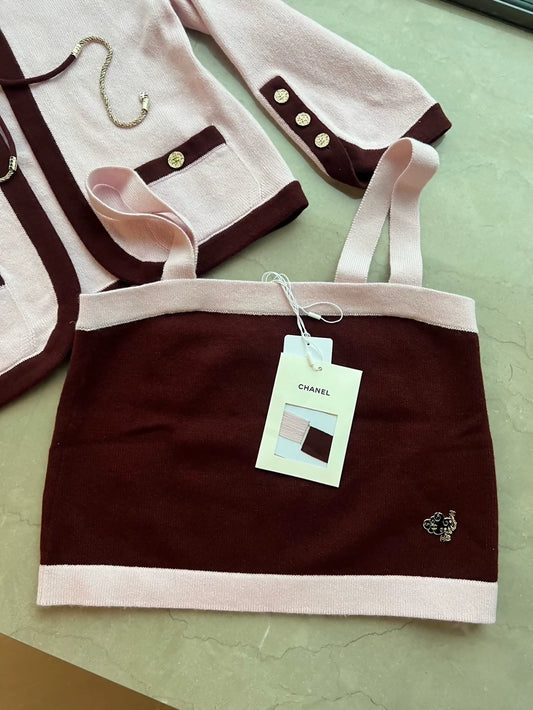 Chanel burgundy top