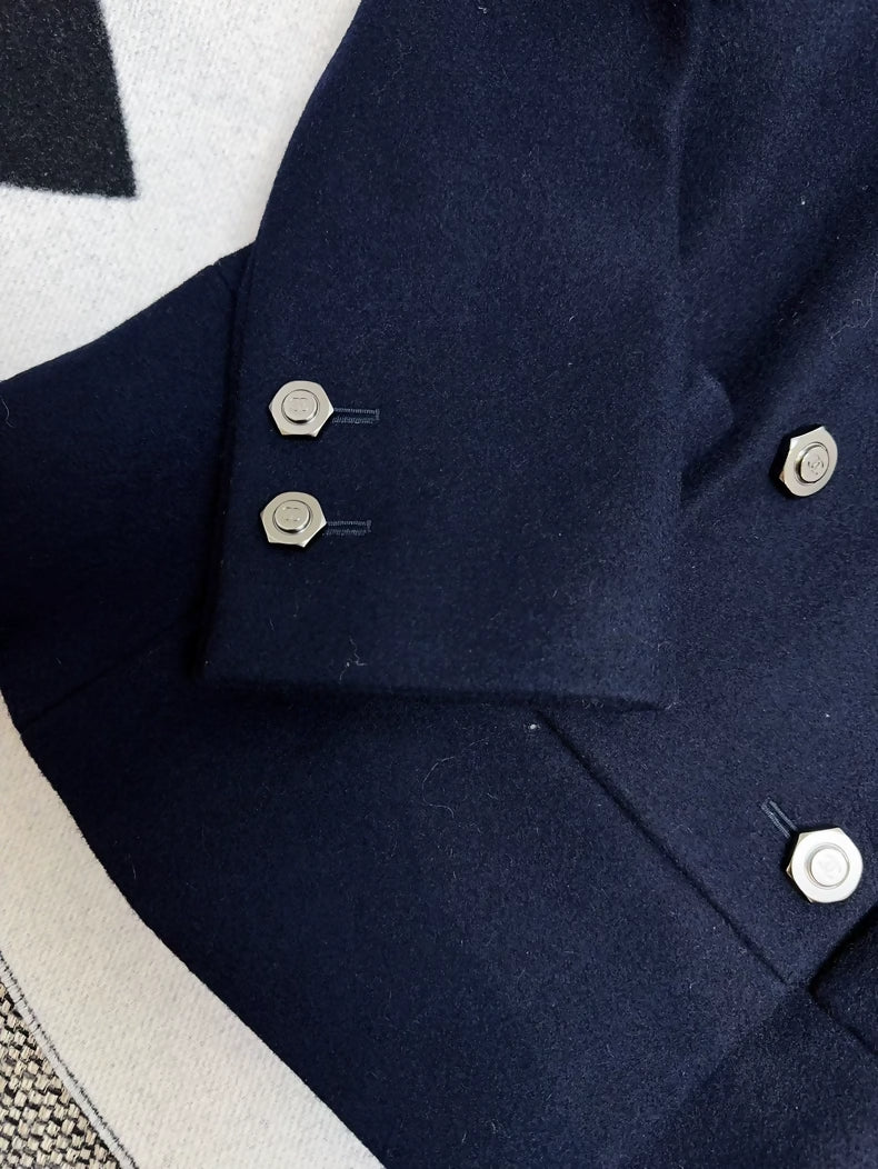 Chanel 18A Navy Blue Jacket
