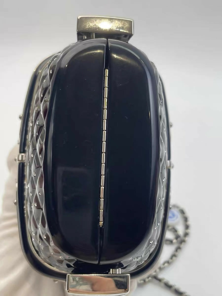 Chanel 2019 Black Gondola Minaudière Evening in the Mountain Clutch Bag