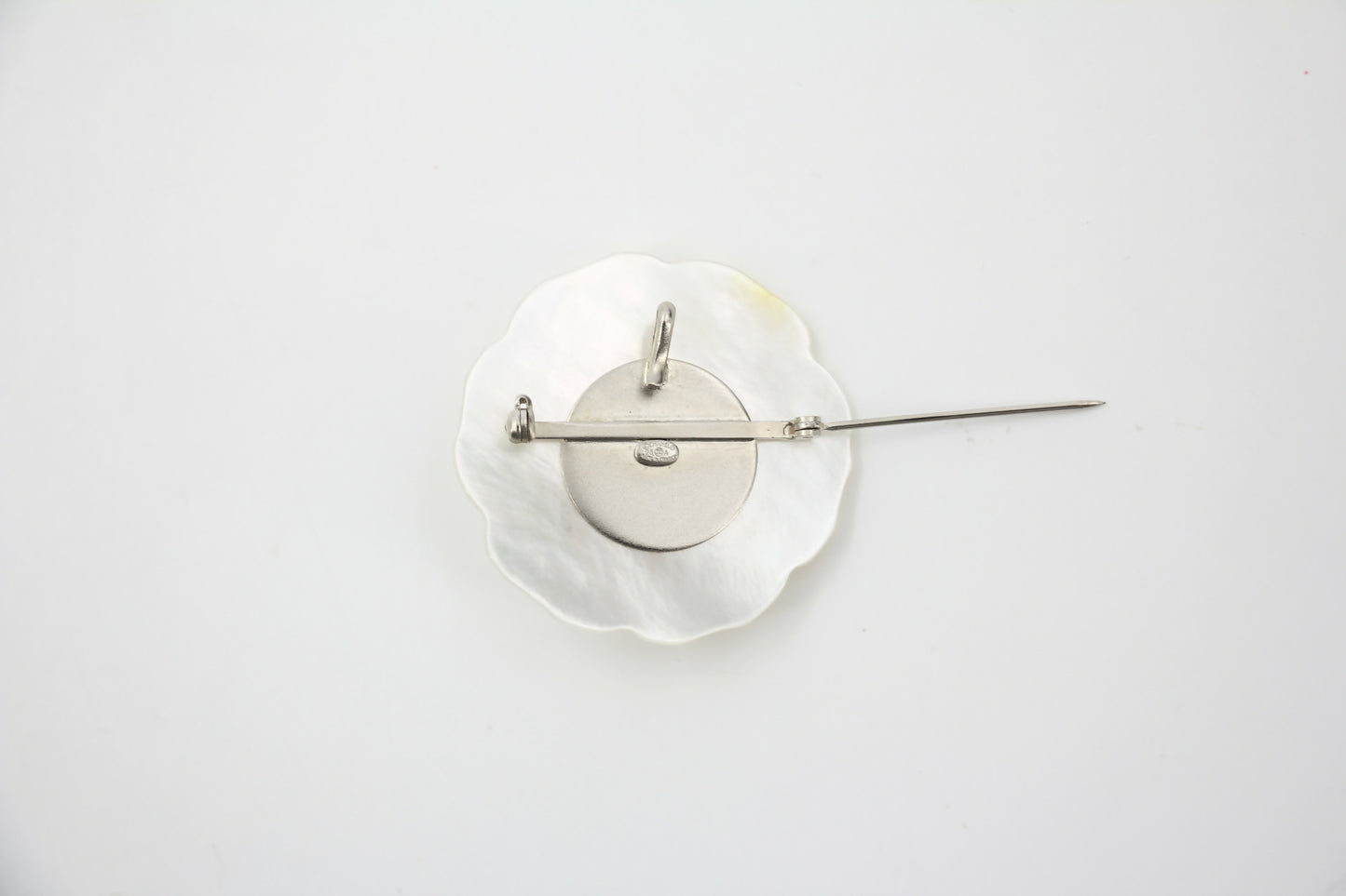 Chanel 98A Mother-of-Pearl Camellia Imitation Pearl Petal Brooch