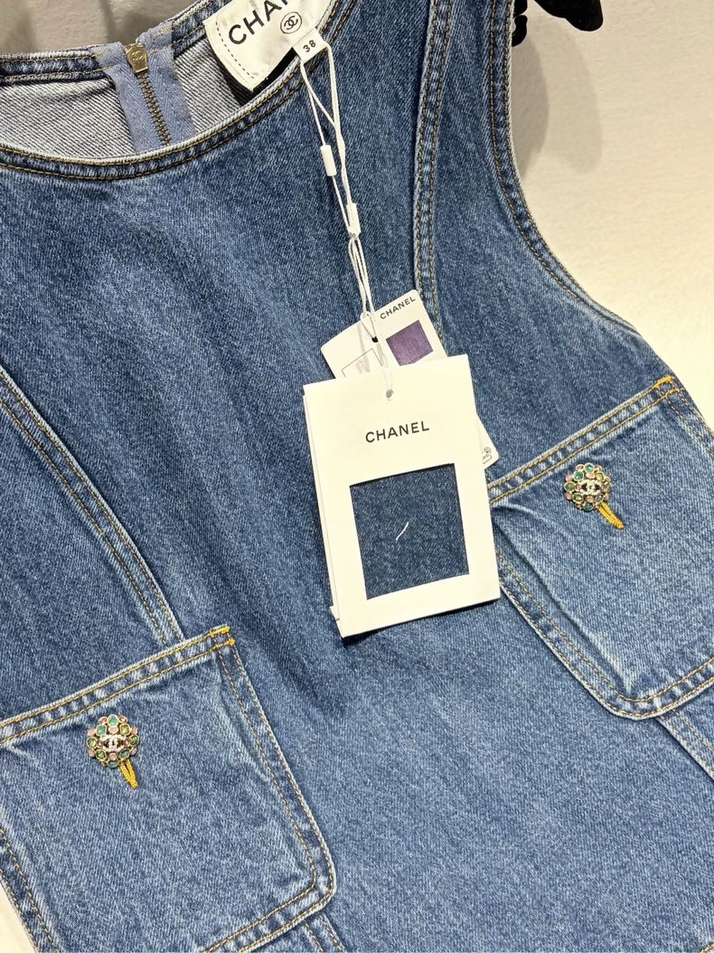 Chanel 22K denim dress