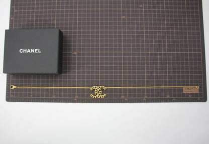 Chanel B19A Metal Black & Gold "Along the Nile" CC Necklace