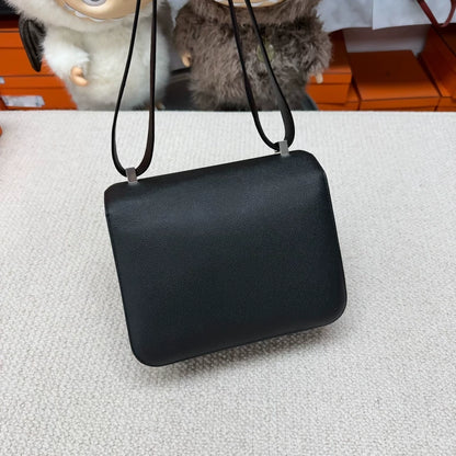 Hermès Constance 24 black epsom leather palladium hardware