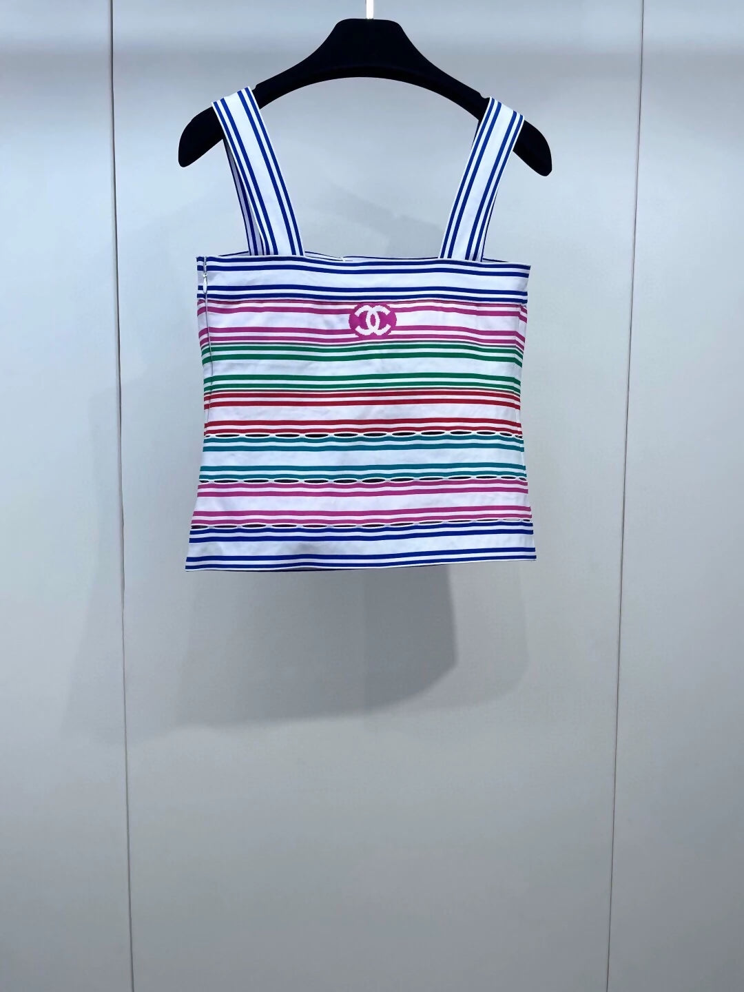Chanel 19P rainbow-striped top