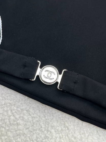 Chanel 24C Black Top with silver Star