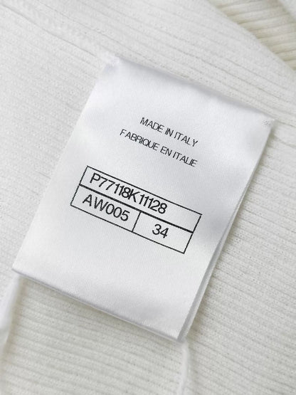 Chanel 24S White Knit Top