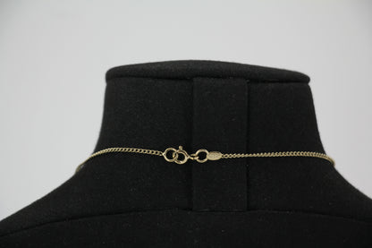 Chanel Vintage 05P Metal Doll Head & Red CC Necklace