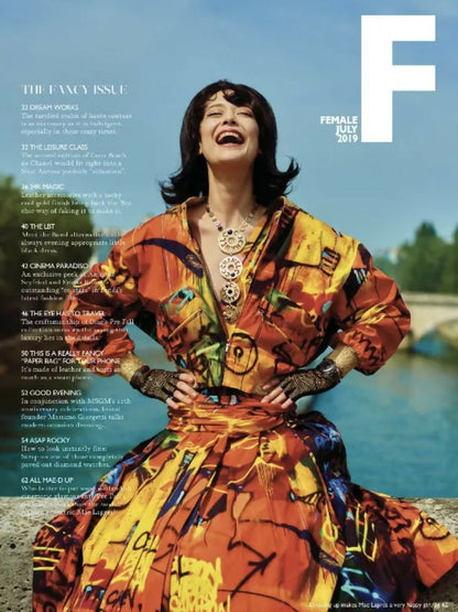 CHANEL 19A PARIS NEW YORK EGYPT SACRED SYMBOLS GRAFFITI BOMBER JACKET FR 34