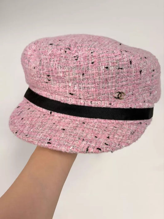 Chanel 25K Pink tweed Hat