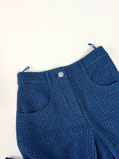 Chanel 22P Blue Tweed Pants