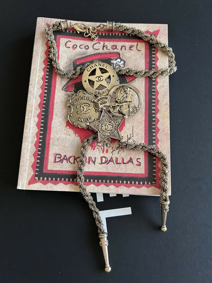 Chanel Bolo Dallas Tie Necklace with Charms