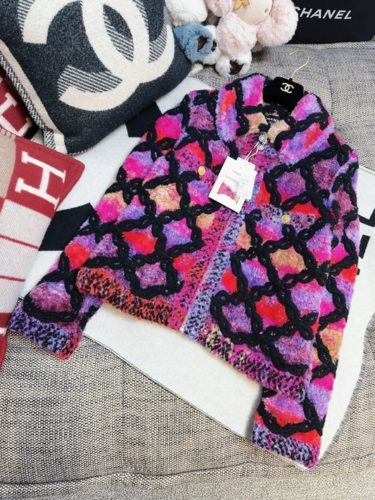 Chanel 20N Coco Neige multicolore wool jacket