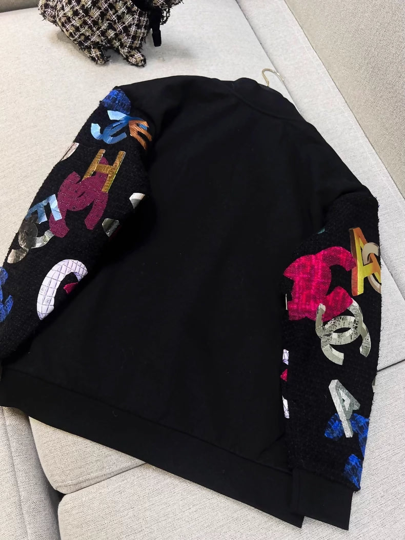 Chanel 22A black & multicolor cardigan
