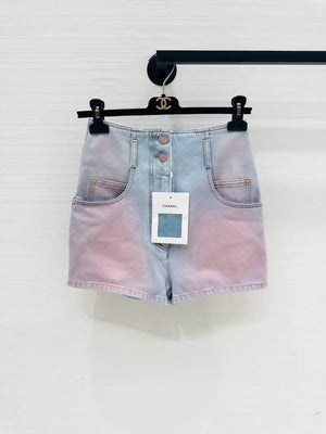 Chanel 24C pink Denim Shorts