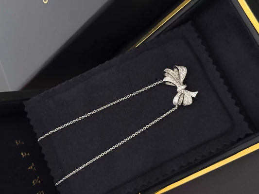 Graff Tilda's Bow White Gold Diamond Necklace