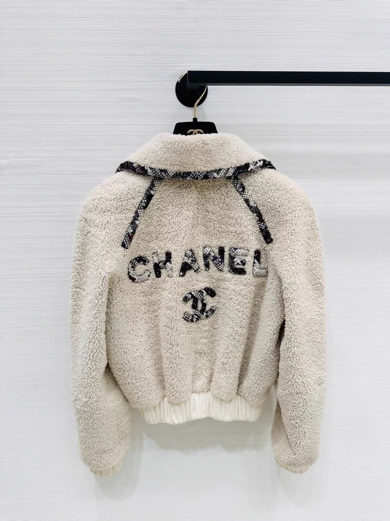 Chanel 19B shearling coat