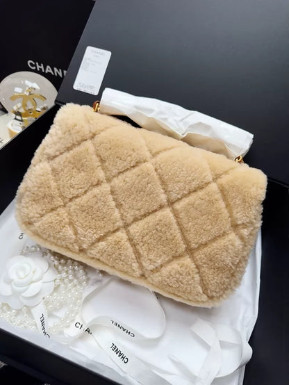 Chanel 24K teddy bear CF bag