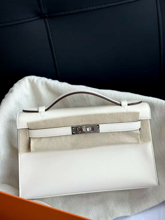 Hermès Mini Kelly I Nata Epsom Leather with Palladium Hardware