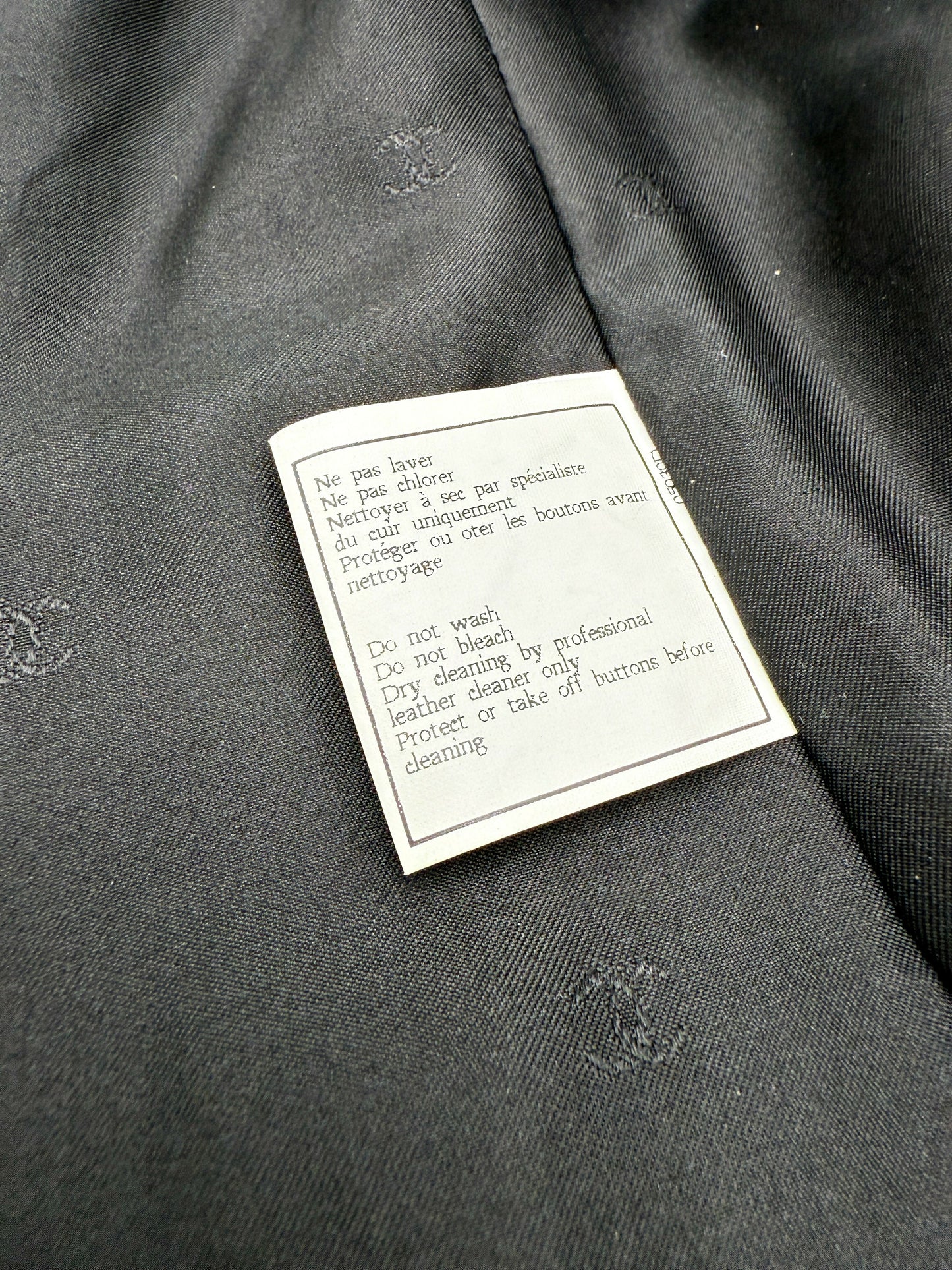 Chanel 97C Black Leather Jacket_Size 38