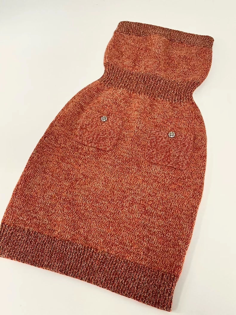 Chanel 22 set in red cashmere 38FR