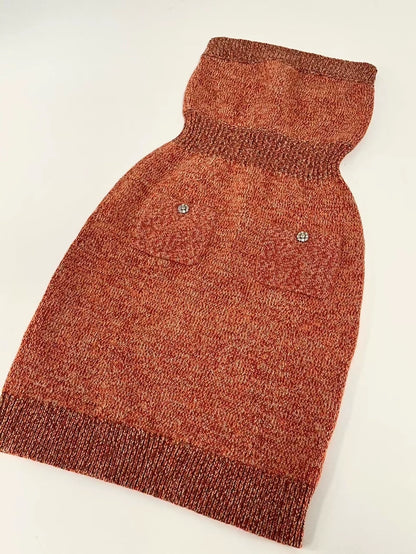 Chanel 22 set in red cashmere 38FR