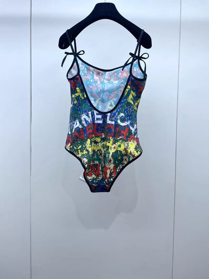 Chanel 26M Graffiti One-Piece Swimsuit