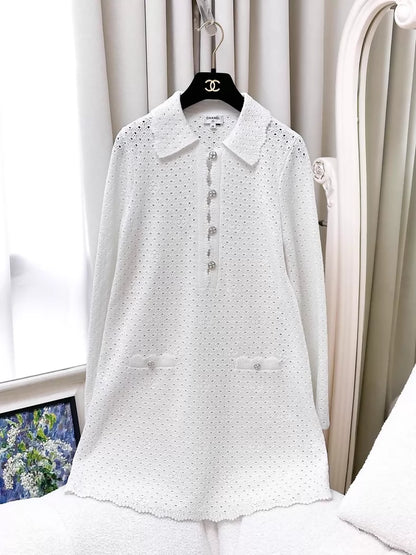 Chanel 23SS Long white dress