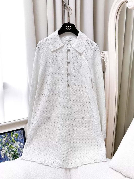 Chanel 23SS Long white dress