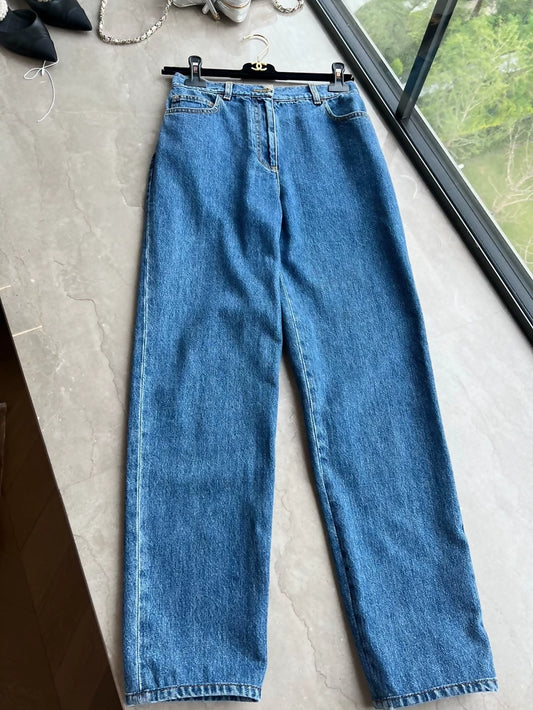 Chanel 22k blue denim jeans