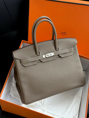 Hermès Birkin 35 Étoupe Togo Leather with Palladium Hardware
