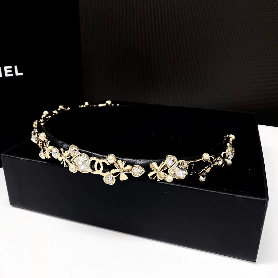 CHANEL 22S rhinestone princess headband