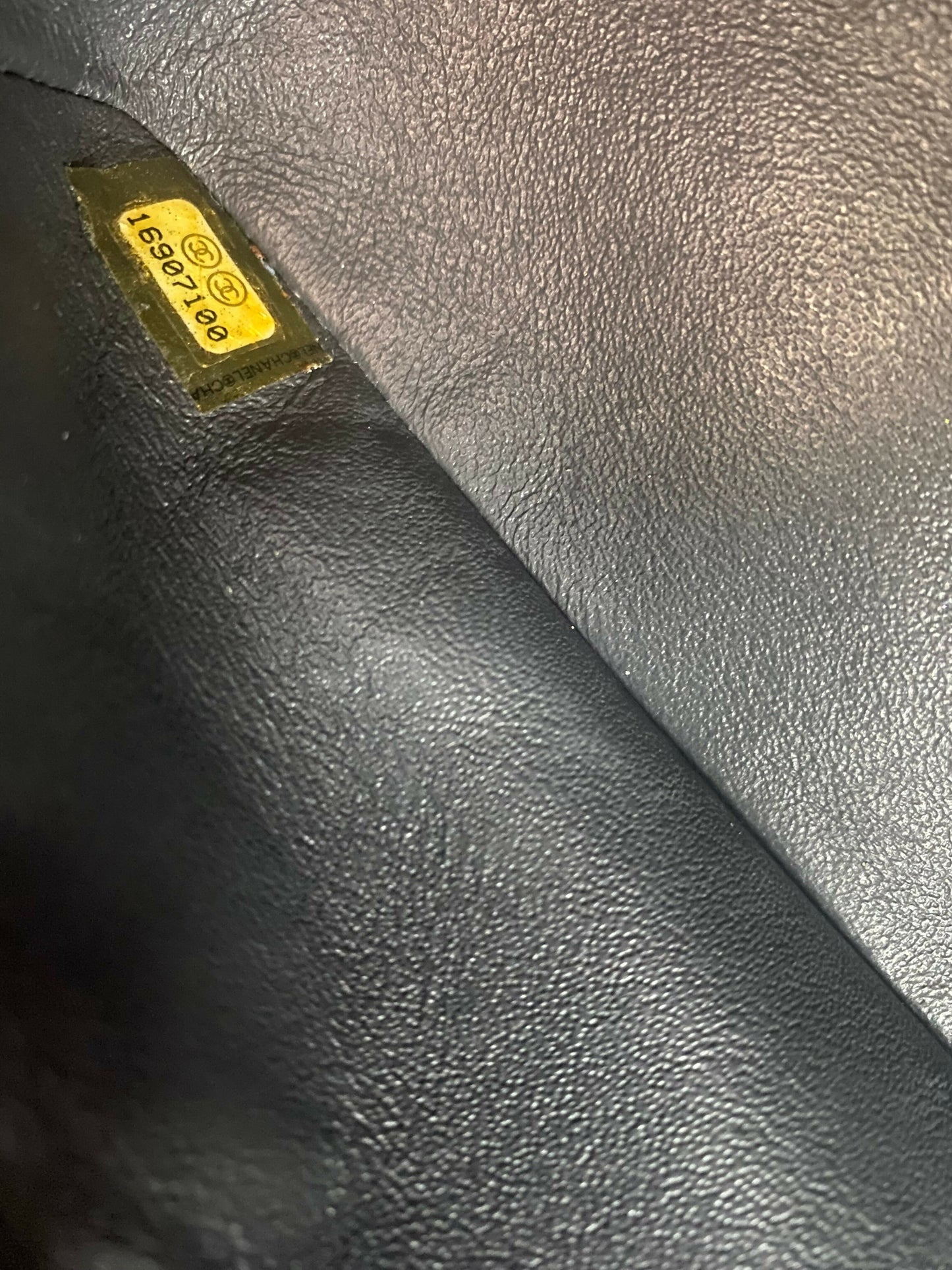 Chanel Medium Double Flap Green Straited Patent Leather Timeless Classic Bag SHW