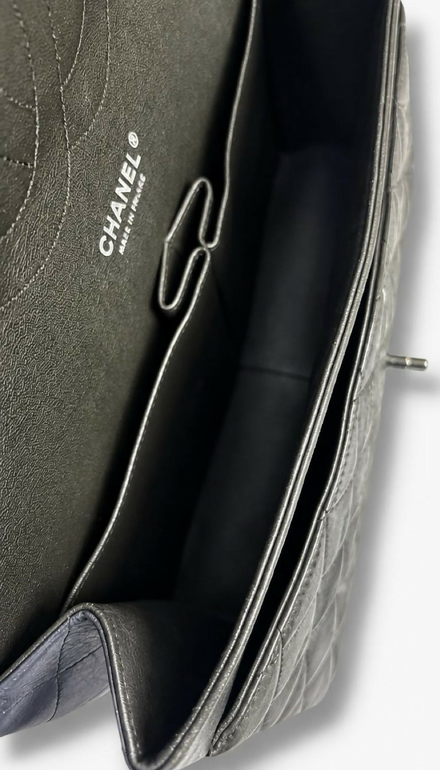 Chanel 13A Edinburgh TriColor Quilted Lambskin Jumbo Classic Double Flap Bag