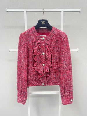 Chanel 2019 Red Tweed Jacket
