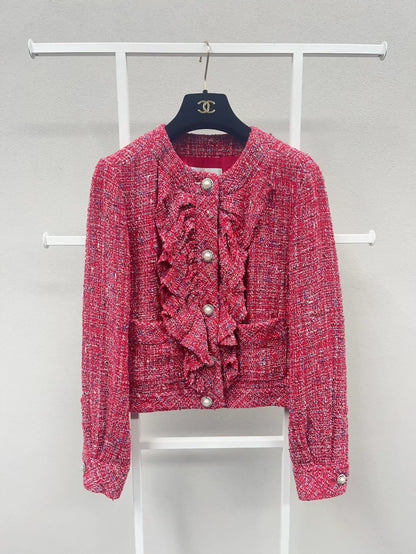 Chanel 2019 Red Tweed Jacket