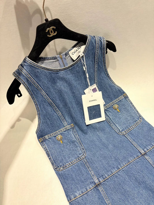 Chanel 22K denim dress