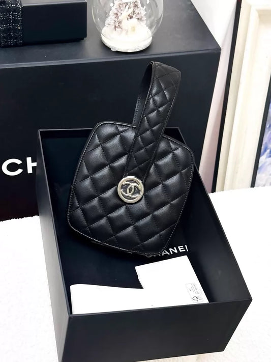Chanel 22S black make up evening bag