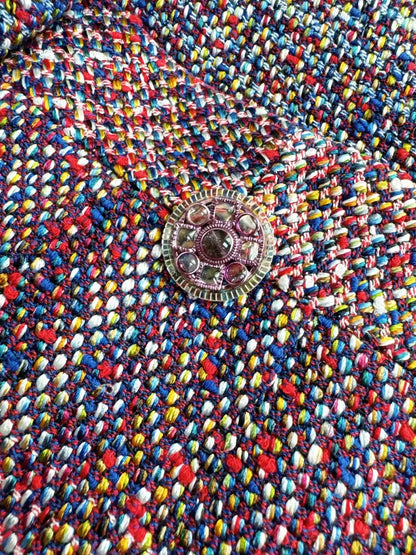 Chanel 17 Pink-Purple Gradient tweed Jacket