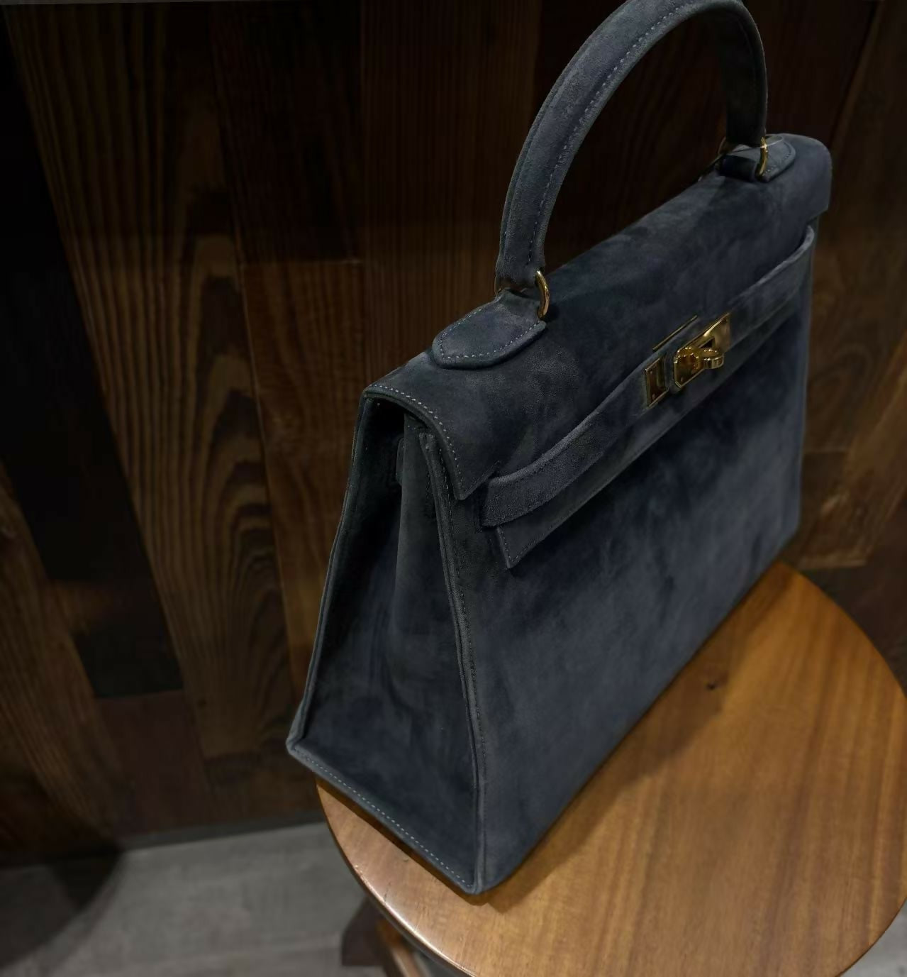 Hermes vintage Kelly 32 doblis blue