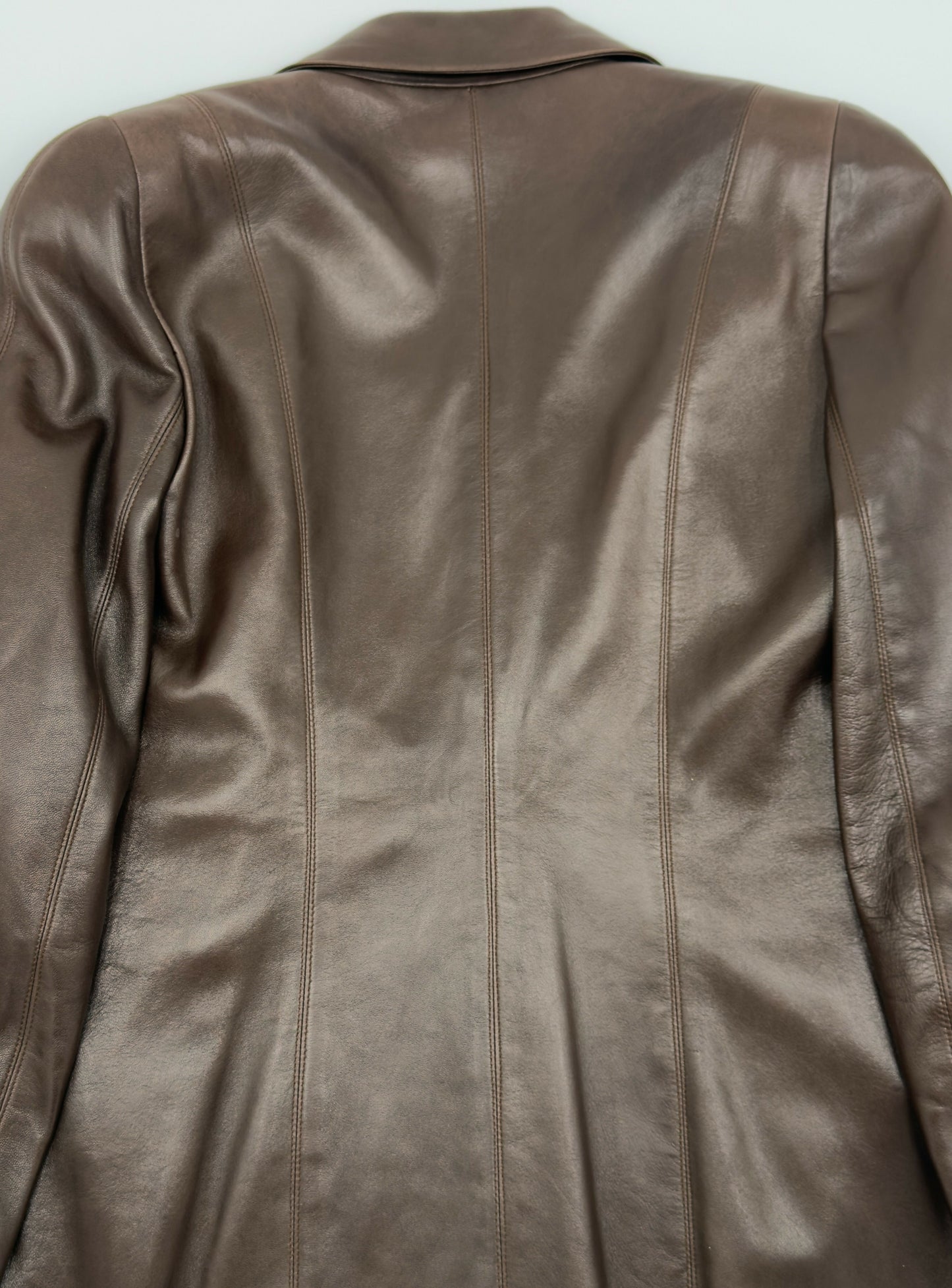 Chanel 94A Vintage Brown Leather Jacket
